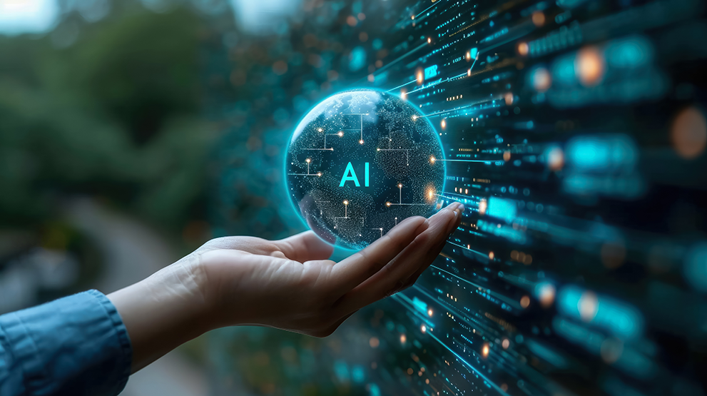 Person-holding-AI-bubble-with-code-excerpt-